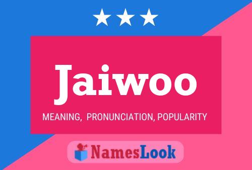 Jaiwoo Name Poster