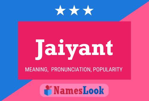 Jaiyant Name Poster