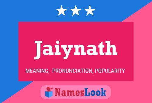 Jaiynath Name Poster