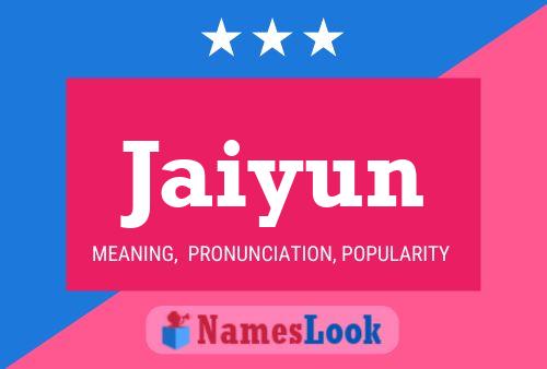 Jaiyun Name Poster