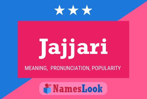 Jajjari Name Poster