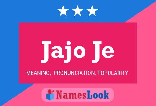 Jajo Je Name Poster