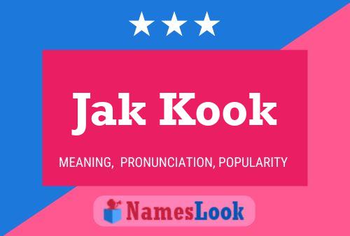 Jak Kook Name Poster