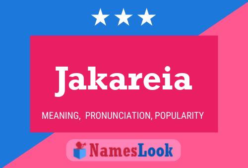 Jakareia Name Poster