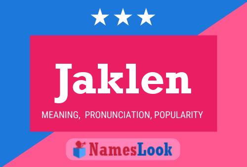 Jaklen Name Poster