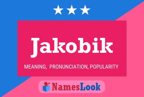 Jakobik Name Poster