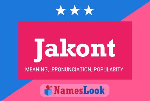 Jakont Name Poster