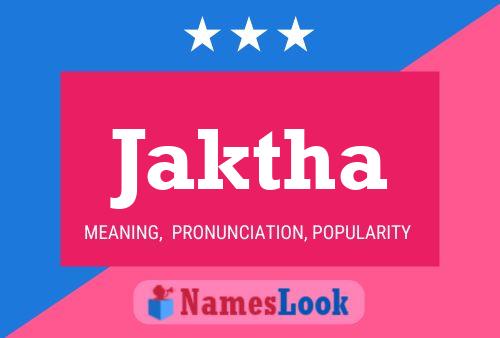 Jaktha Name Poster