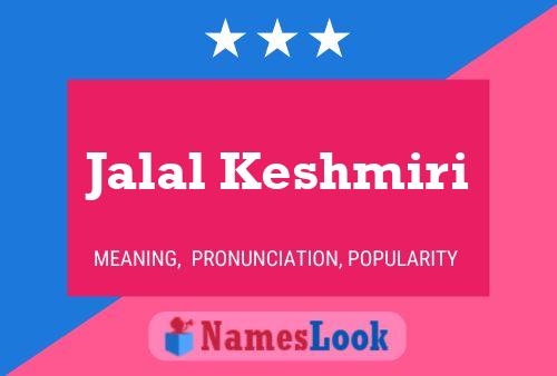 Jalal Keshmiri Name Poster