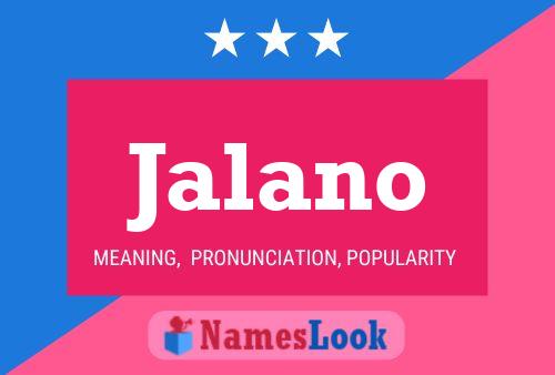 Jalano Name Poster