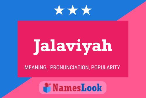 Jalaviyah Name Poster