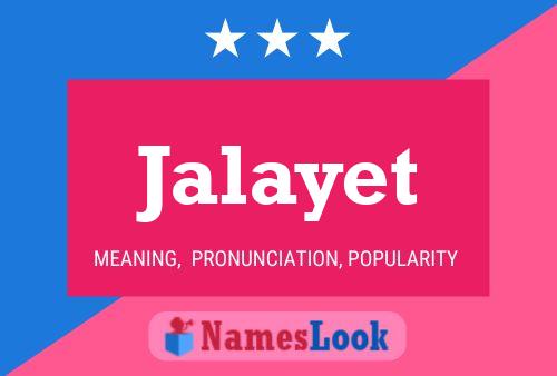 Jalayet Name Poster