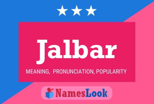 Jalbar Name Poster