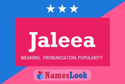 Jaleea Name Poster