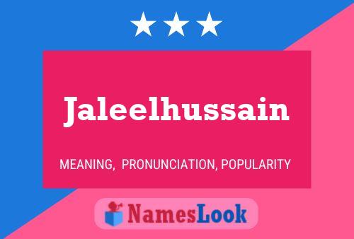 Jaleelhussain Name Poster