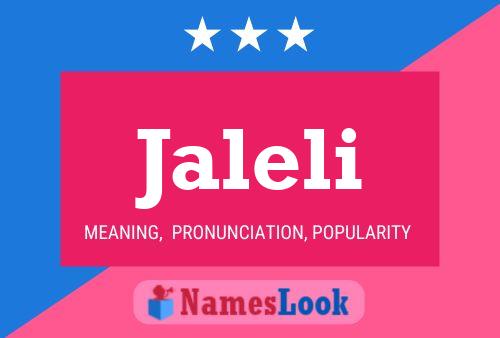 Jaleli Name Poster