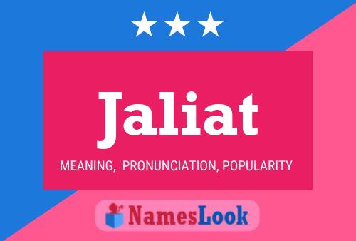 Jaliat Name Poster