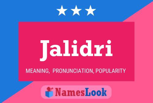 Jalidri Name Poster