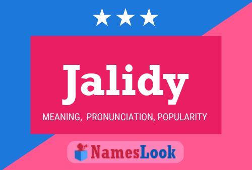 Jalidy Name Poster