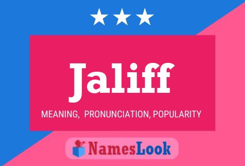 Jaliff Name Poster