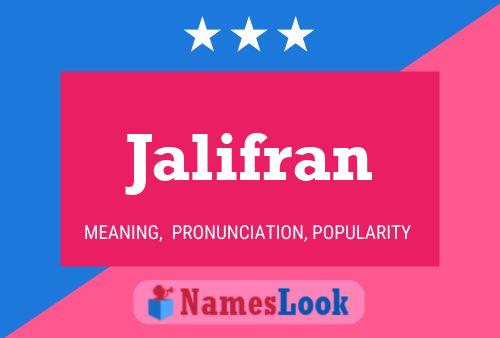 Jalifran Name Poster