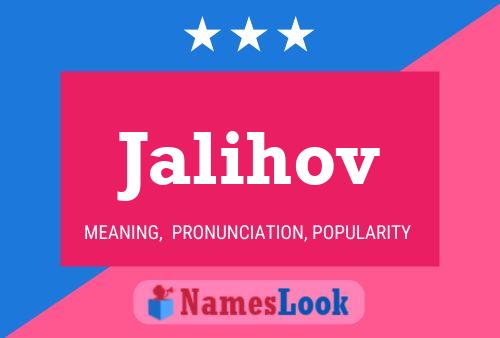 Jalihov Name Poster