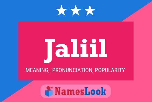 Jaliil Name Poster