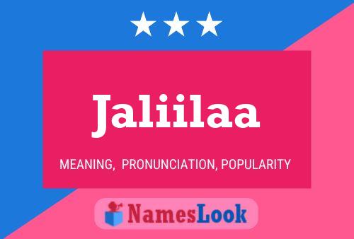 Jaliilaa Name Poster