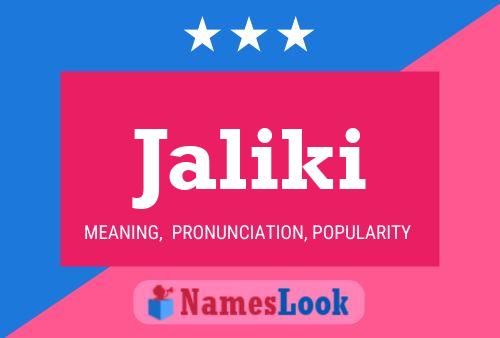 Jaliki Name Poster