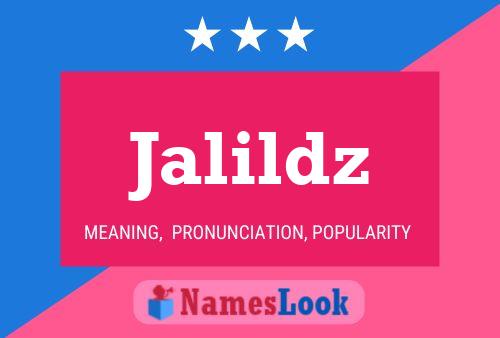 Jalildz Name Poster