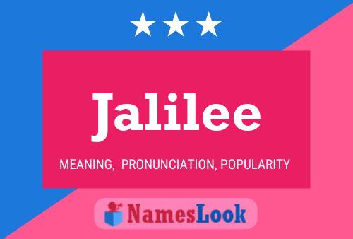 Jalilee Name Poster