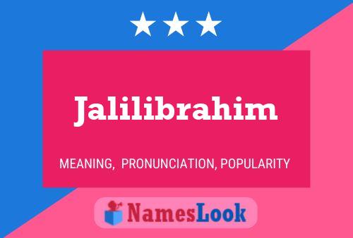 Jalilibrahim Name Poster