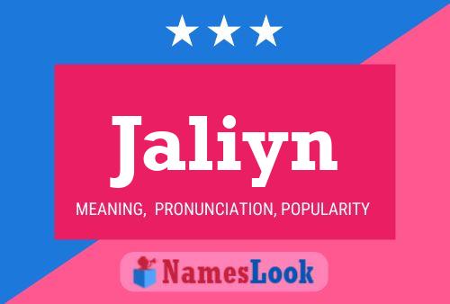 Jaliyn Name Poster