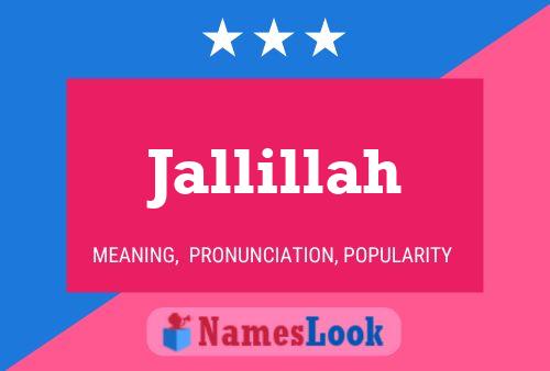 Jallillah Name Poster