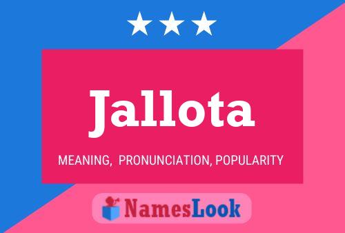 Jallota Name Poster