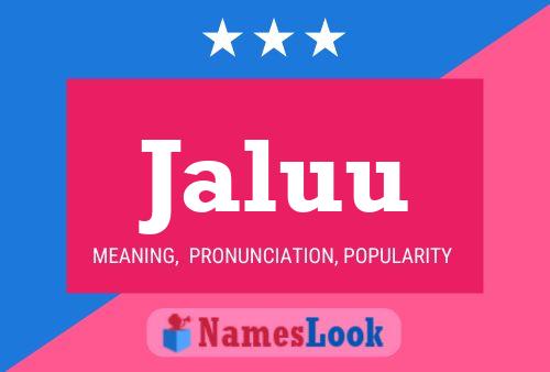 Jaluu Name Poster