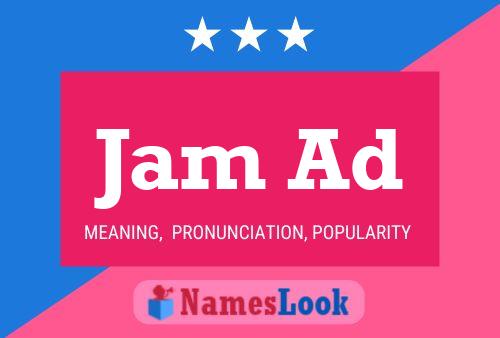 Jam Ad Name Poster