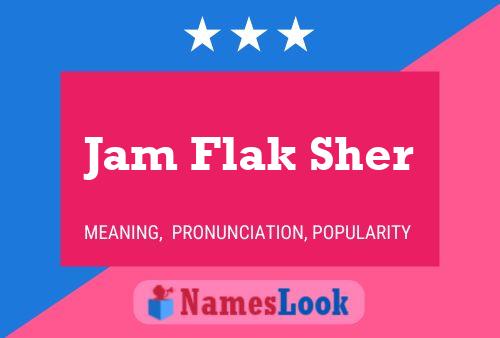 Jam Flak Sher Name Poster