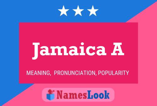 Jamaica A Name Poster