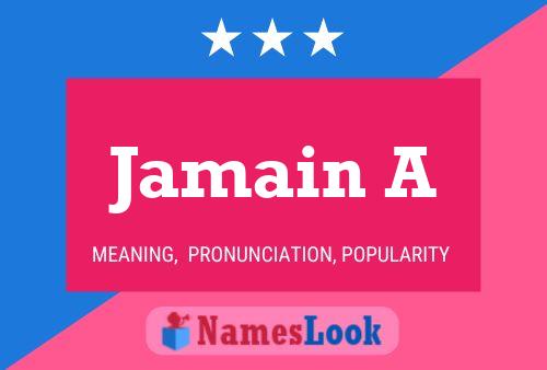 Jamain A Name Poster