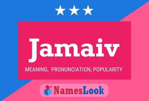 Jamaiv Name Poster