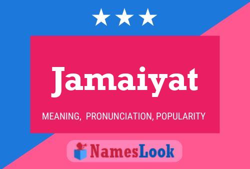 Jamaiyat Name Poster