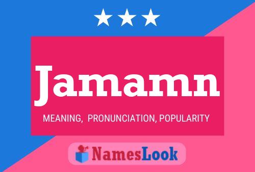 Jamamn Name Poster