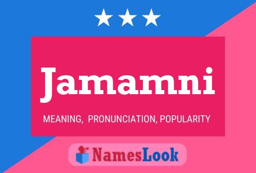 Jamamni Name Poster