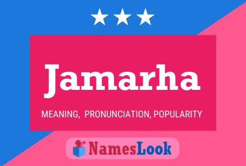 Jamarha Name Poster