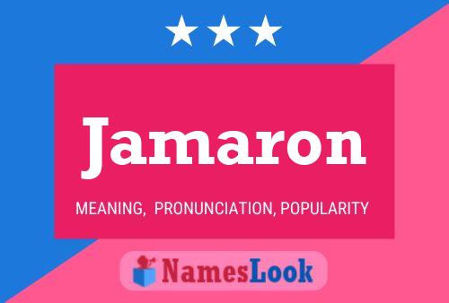 Jamaron Name Poster