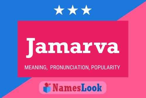 Jamarva Name Poster