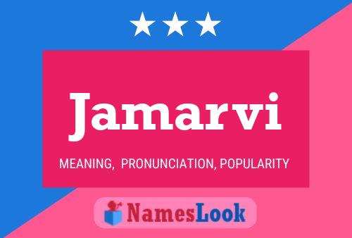 Jamarvi Name Poster