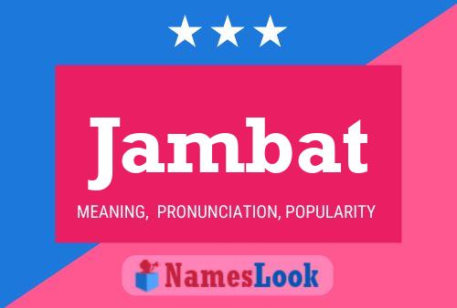 Jambat Name Poster