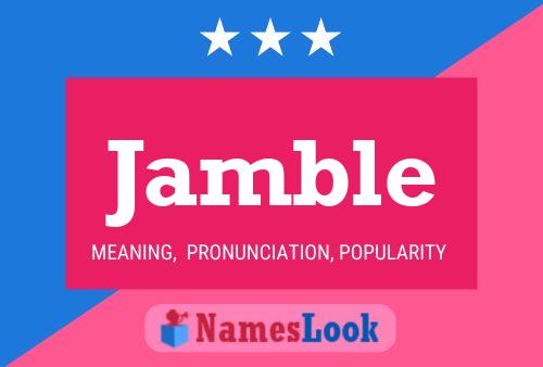 Jamble Name Poster